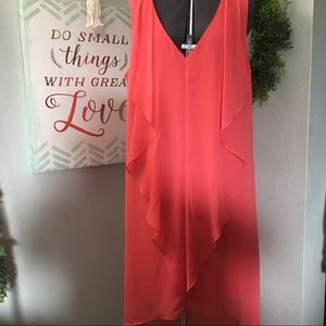 Coral Midi Dress